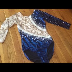 Competition gymnastics leotard